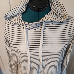 Classic Striped Cowl Neck Sweater